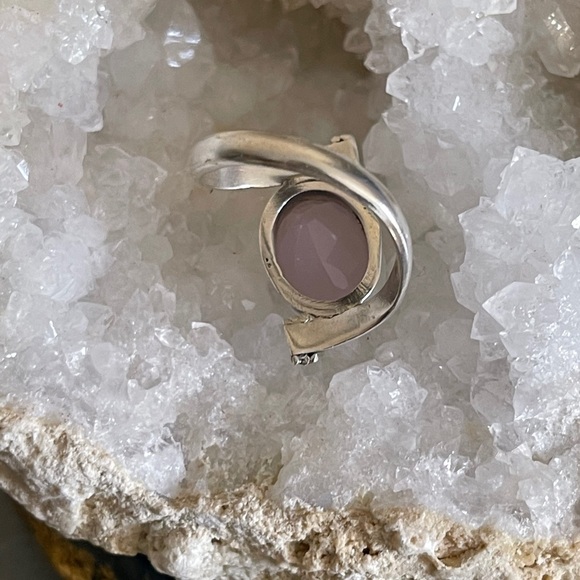 NEW ⭐️🌟⭐️ Rose Quartz Sterling Silver Ring - Picture 5 of 8
